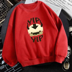 Man New Fleece Sweatshirts Avatar The Last Airbender (Option: Red-2XL)